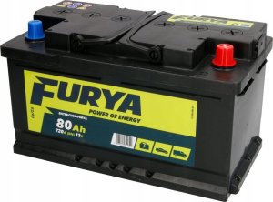 Akumulator FURYA 12V 80Ah/720A (P+ biegun standardowy) 315x175x175 B13 - stopka o wysokości 10.5 mm (rozruchowy) 1