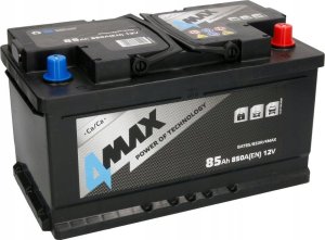 MaxGear Akumulator 4MAX 12V 85Ah/850A (P+ biegun standardowy) 315x175x175 B13 - stopka o wysokości 10,5 mm (rozruchowy) 2