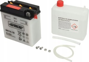 Akumulator Kwasowy/Rozruchowy/Suchoładowany z elektrolitem (ograniczona sprzedaż konsumencka) 4 RIDE 6V 11Ah 85A P+ Obsługowy elektrolit w zestawie 122x62x132mm Suchoładowany z elektrolitem 6N11A-1B p 1