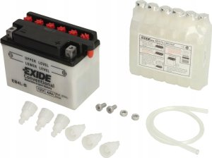 Akumulator Kwasowy/Rozruchowy/Suchoładowany z elektrolitem (ograniczona sprzedaż konsumencka) EXIDE 12V 4Ah 50A P+ Obsługowy elektrolit w zestawie 120x70x92mm Suchoładowany z elektrolitem YB4L-B pasuj 1