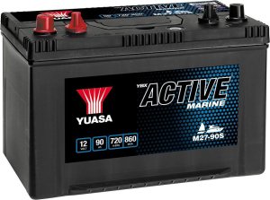 Akumulator YUASA 12V 90Ah/720A Active Marine Start (L+ biegun standardowy + gwintowany) 304x173x225 B1 (zasilający) 1