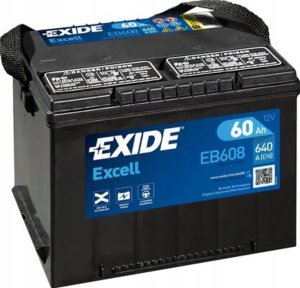 Akumulator EXIDE 12V 55Ah/620A EXCELL (L+ sae) 230x180x186 B9 (rozruchowy) 10