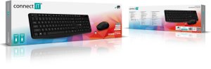 Klawiatura + mysz Connect IT CONNECT IT Zestaw Klawiatura+mysz OfficeBase Wireless Combo bezprzewodowa czarny 11