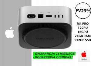 APPLE Mac mini M4 chip 10-core CPU and 10-core GPU, 24GB, 512GB SSD 5