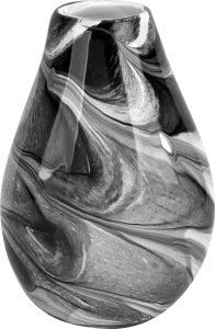 Wazon szklany 40 cm czarno-biały 2341/C275 1
