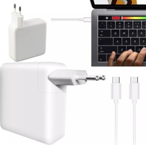 Ładowarka Zasilacz do Apple MacBook Alogy Universal Charger Kabel 2m USB-C do USB-C Szybkie ładowanie PowerDelivery PD 61W Biały 13