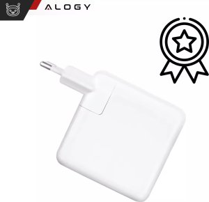 Ładowarka Zasilacz do Apple MacBook Alogy Universal Charger Kabel 2m USB-C do USB-C Szybkie ładowanie PowerDelivery PD 61W Biały 14
