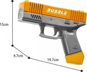 Pistolet na bańki mydlane + płyn 3
