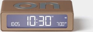Lexon Flip Mini Dual-Sided Alarm Clock soft gold LR158D1 1