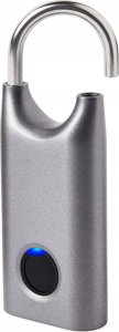 Lexon Nomaday Fingerprint Padlock Dark Grey/Gun Metal 1