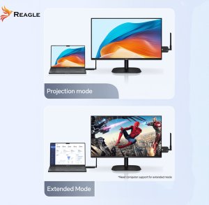 BEZPRZEWODOWY TRANSMITER OBRAZU HDMI NADAJNIK ODBIORNIK FULL HD 60Hz 50M REAGLE 9