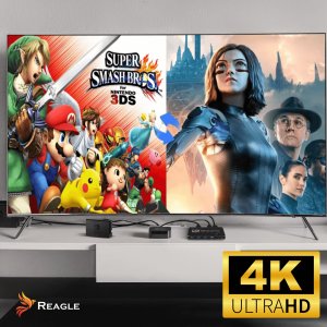 SWITCH HDMI PRZEŁĄCZNIK KVM 4K 60Hz 2X1 HDMI 2.0 4x USB 3.0 HDCP 2.2 REAGLE 3
