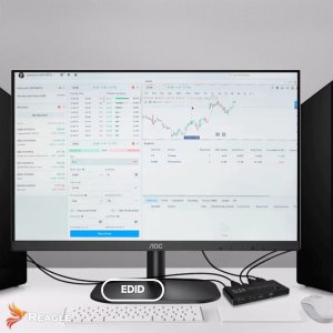 SWITCH HDMI PRZEŁĄCZNIK KVM 4K 60Hz 2X1 HDMI 2.0 4x USB 3.0 HDCP 2.2 REAGLE 5