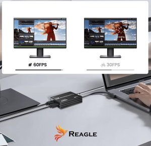 KARTA PRZECHWYTYWANIA OBRAZU WIDEO GRABBER HDMI USB 4K 60Hz YUY2 OBS HDCP REAGLE 4