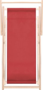 Leżak ogrodowy składany, drewniany plażowy z 3 stopniową regulacją bordowy UNIWERSALNY 7