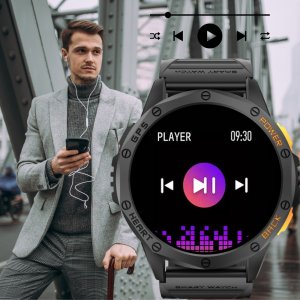 Zegarek męski SMARTWATCH GRAVITY GT24-3 BK/BK/OG PROF 11