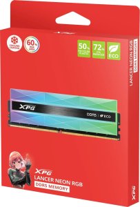 Pamięć ADATA XPG Lancer Neon RGB, DDR5, 32 GB, 6000MHz, CL30 (AX5U6000C3016G-DCLANRSG) 6