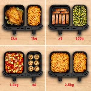 Hot air fryer Tefal XXL Dual Easy Fry, EY942HE0 19