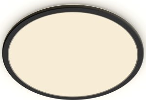 Surface LED light PHILIPS SUPERSLIM, IP44, 18 W, 2700 K, 1500 lm, dimmable, black, O29 cm 1