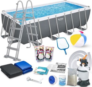 Basen ogrodowy stelażowy 488x244x122 cm 18w1 Bestway 56671N 1