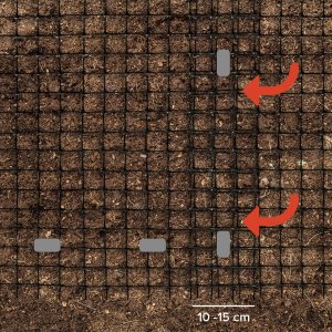 Siatka na krety czarna (średnica oczka 16x16mm) + szpilki 2 x 200 m + 100szt szpilek L190 7