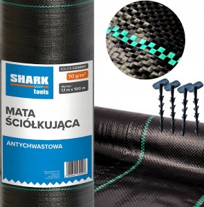 Agrotkanina mata ściółkująca 1.1x100m 70g/m2 Shark Tools 1