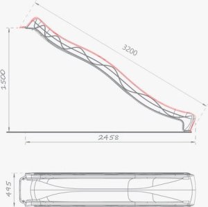 Zjeżdżalnia 3m ogrodowa dla dzieci na plac zabaw - pastelowy róż NAJDŁUŻSZA 3