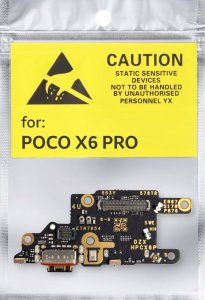 ORYGINAŁ PŁYTKA GNIAZDO ŁADOWANIA USB ZŁĄCZE XIAOMI POCO X6 PRO 2311DRK48G 1
