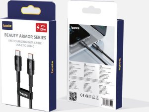 Boste Beauty Armor Series | Kabel, przewód USB-C do USB-C 100W, Uniwersalny, 2m 10