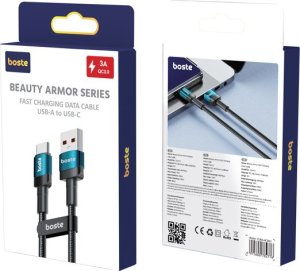 Boste Beauty Armor Series | Kabel USB-A do USB-C ,Typ-C, 3A, 1M, Szybkie ładowanie 8