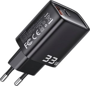 Boste Simply Elegance Series | Szybka ładowarka sieciowa, USB-A + USB typ C, 33W, PD, QC, Czarny 7
