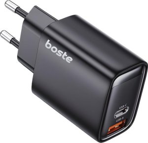Boste Simply Elegance Series | Szybka ładowarka sieciowa, USB-A + USB typ C, 33W, PD, QC, Czarny 8