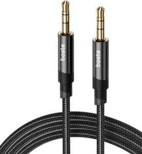 Boste Sound Shoelace Series | Kabel Audio, Przewód AUX, Mini Jack 3.5mm - Mini Jack 3.5mm, Pozłacany, Hi-Fi, 1m , Czarny 7