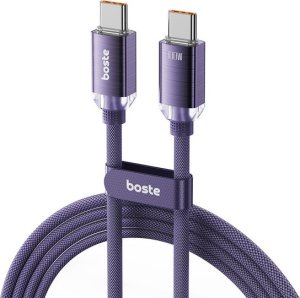 Boste Gemstone Series Fast Charging Data Cable USB-C to USB-C 100W 2m Brushed Purple 11