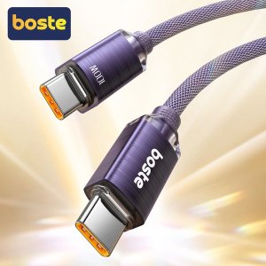 Boste Gemstone Series Fast Charging Data Cable USB-C to USB-C 100W 2m Brushed Purple 2