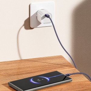 Boste Gemstone Series Fast Charging Data Cable USB-C to USB-C 100W 2m Brushed Purple 9