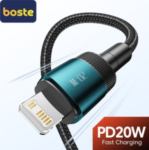 Boste Beauty Armor Series Fast Charging Data Cable USB-C to iP 20W 2m Green 8