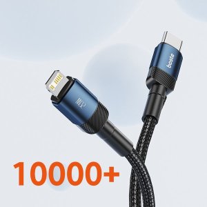 Boste Beauty Armor Series Fast Charging Data Cable USB-C to iP 20W 1m Blue 7
