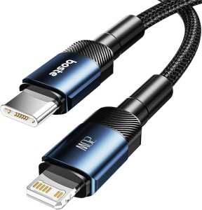 Boste Beauty Armor Series Fast Charging Data Cable USB-C to iP 20W 1m Blue 8
