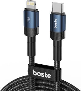 Boste Beauty Armor Series Fast Charging Data Cable USB-C to iP 20W 1m Blue 9