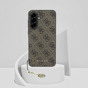Etui Guess 4G Charms Collection do       Samsung Galaxy A56 brązowy 9