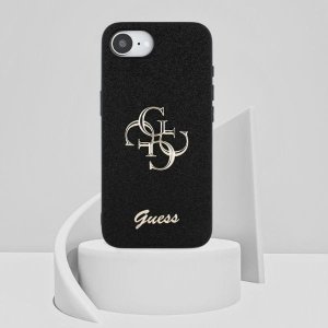 Guess Etui Guess Fixed Glitter Big 4G do       iPhone 16e czarny 11
