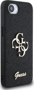 Guess Etui Guess Fixed Glitter Big 4G do       iPhone 16e czarny 4