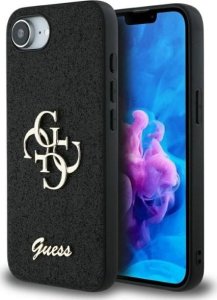 Guess Etui Guess Fixed Glitter Big 4G do       iPhone 16e czarny 10
