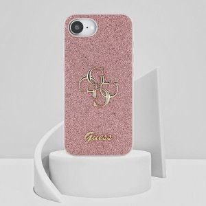 Guess Etui Guess Fixed Glitter Big 4G do       iPhone 16e różowy 11