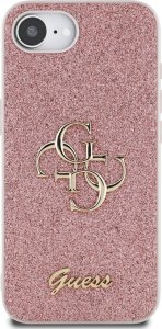 Guess Etui Guess Fixed Glitter Big 4G do       iPhone 16e różowy 3