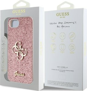 Guess Etui Guess Fixed Glitter Big 4G do       iPhone 16e różowy 8