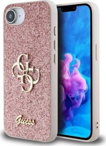 Guess Etui Guess Fixed Glitter Big 4G do       iPhone 16e różowy 10