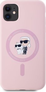 Etui Karl Lagerfeld Silicone             Karl&Choupette MagSafe do iPhone 11 różowy 3