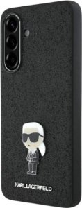 Etui Karl Lagerfeld Fixed Glitter Ikonik Logo Metal Pin do Samsung Galaxy A36 czarny 9